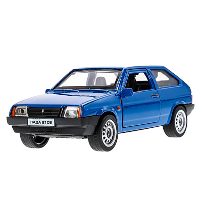 Машина металлическая инерционная Lada 2108 Спутник 12 см Технопарк 2108-12-BU 1